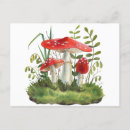 Search for red mushrooms postcards Nature