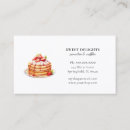 Search for pancake business cards Bakery