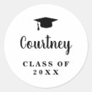 Search for black and white graduation stickers Simple