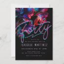 Search for neon 40th birthday invitations Typography