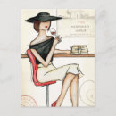 Search for women wine postcards Red