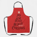 Search for peace love joy aprons Winter