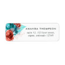 Search for exotic flower return address labels Tropical