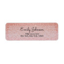 Search for faux gold return address labels Girly