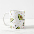 Search for avocado pattern mugs Funny