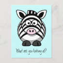 Search for cute zebra postcards Funny