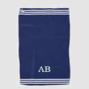 Search for monogrammed golf towels Navy blue