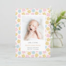 Search for rainbow birth announcement cards Pink