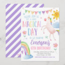 Search for digital unicorn birthday invitations Girls birthday party