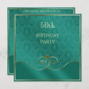 Search for damask 50th birthday invitations Elegant birthday party