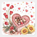 Search for heart chocolate box stickers Chocolates