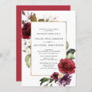 Search for red and purple wedding invitations Rose