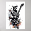 Search for skeleton guitar posters Spooky