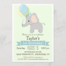 Search for baby elephant birthday invitations Retro