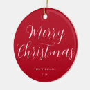 Search for red and white christmas tree decorations Trendy