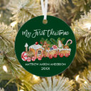 Search for train christmas tree decorations Watercolor