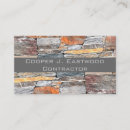 Search for natural stone business cards Rock