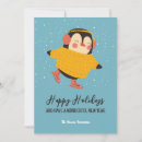 Search for penguin ice skating postcards Merry christmas