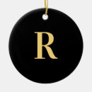 Search for black letter christmas tree decorations Monogrammed
