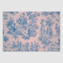 Search for blue toile tissue paper Vintage
