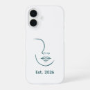 Search for womans face iphone cases Black and white