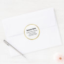 Search for black gold return address stickers Business