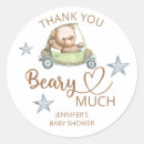 Search for bear thank you stickers Brown