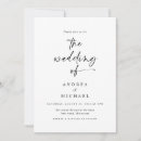 Search for simple casual wedding invitations Modern