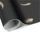Search for gold feathers wrapping paper Modern