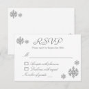 Search for silver snowflakes rsvp cards Elegant