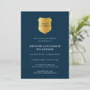Search for police academy graduation invitations Modern