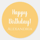 Search for yellow birthday stickers Modern