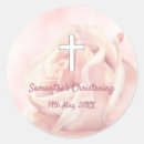 Search for girl christening stickers Watercolor