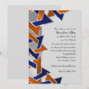 Search for orange silver invitations Elegant