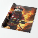 Search for flame wrapping paper Fireman