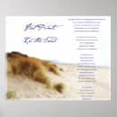 Search for footprints in the sand posters God