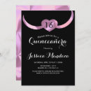 Search for hearts sweet 16 invitations Modern