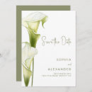 Search for calla lily save the dates Rustic