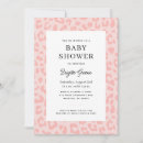 Search for pink leopard baby shower invitations Cheetah