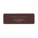 Search for chocolate return address labels Simple
