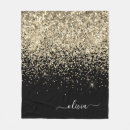 Search for black and gold blankets Glitter