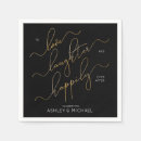 Search for happily ever after napkins Calligraphy