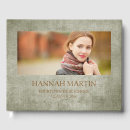 Search for linen guest books Burlap