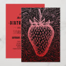 Search for dessert birthday invitations Strawberry