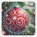Search for red ornament stickers Festive