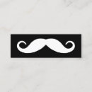 Search for white guy business cards Moustache
