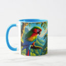 Search for blue parrot mugs Tropical