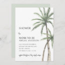 Search for palm trees baby shower invitations Mother to be