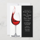 Search for wine glass bridal shower invitations Black