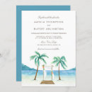 Search for beach arbor wedding invitations Watercolor